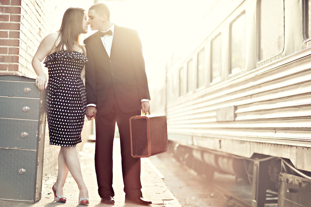 Emily And Paul {travel Inspired} Vintage Engagement Photography Vintage Wedding Photography